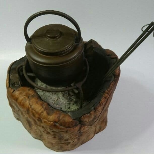 天然切り株火鉢