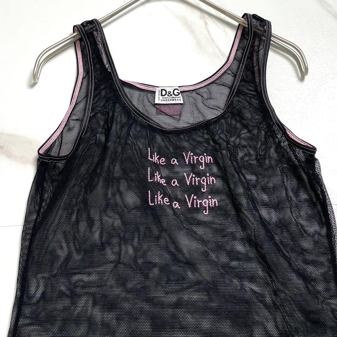 入手困難✨ ドルチェアンドガッバーナ タンクトップ シースルー ブラック