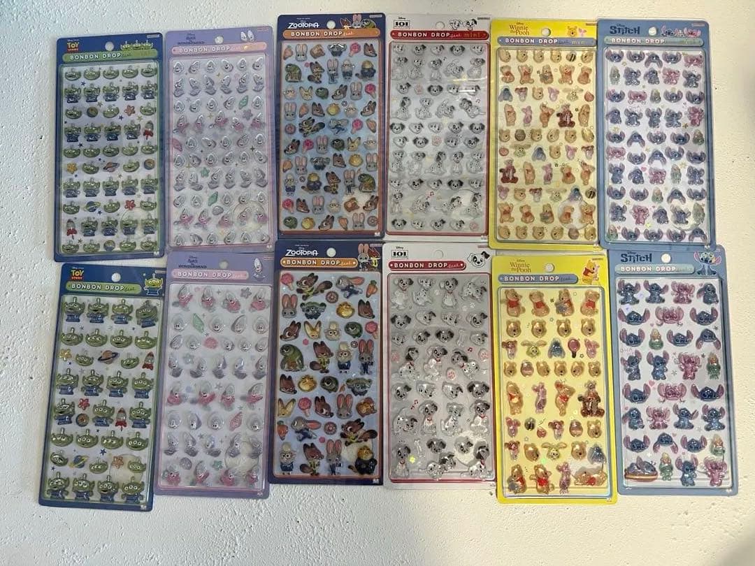 ボンボンドロップシール　ボンボンドロップシールミニ　ディズニー