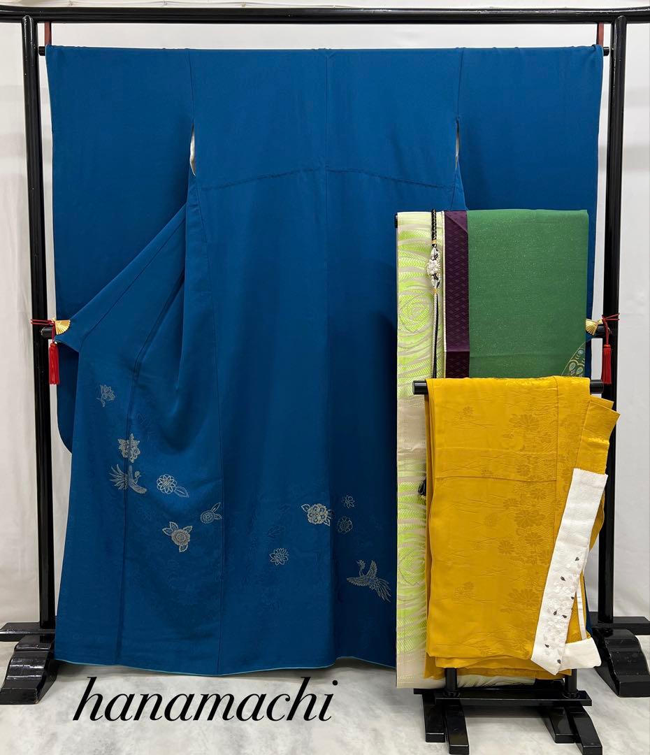 振り袖　フルセット　別誂長襦袢　高級寿光織　寛斎　落款　無地　パーティー　599