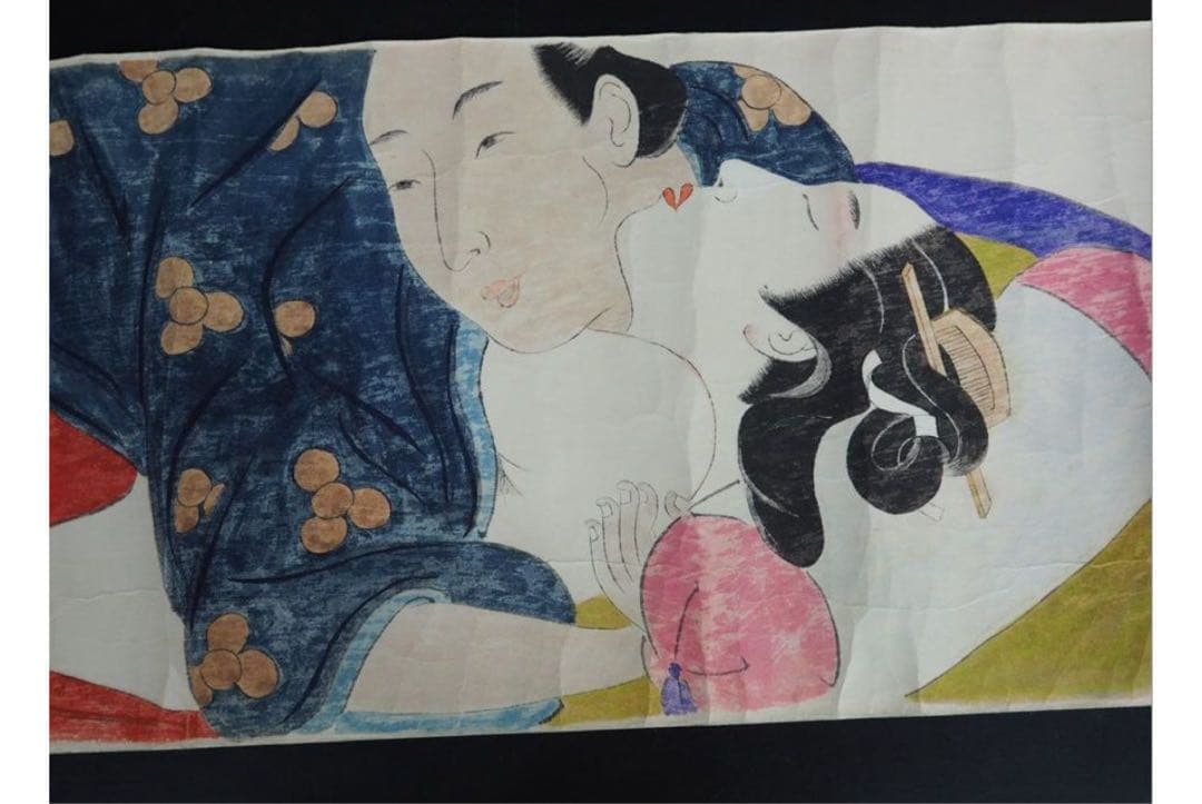 送料無料 時代物　紙本肉筆巻物　『階行竹形行の巻』　約18.5×400ｃｍ木箱付