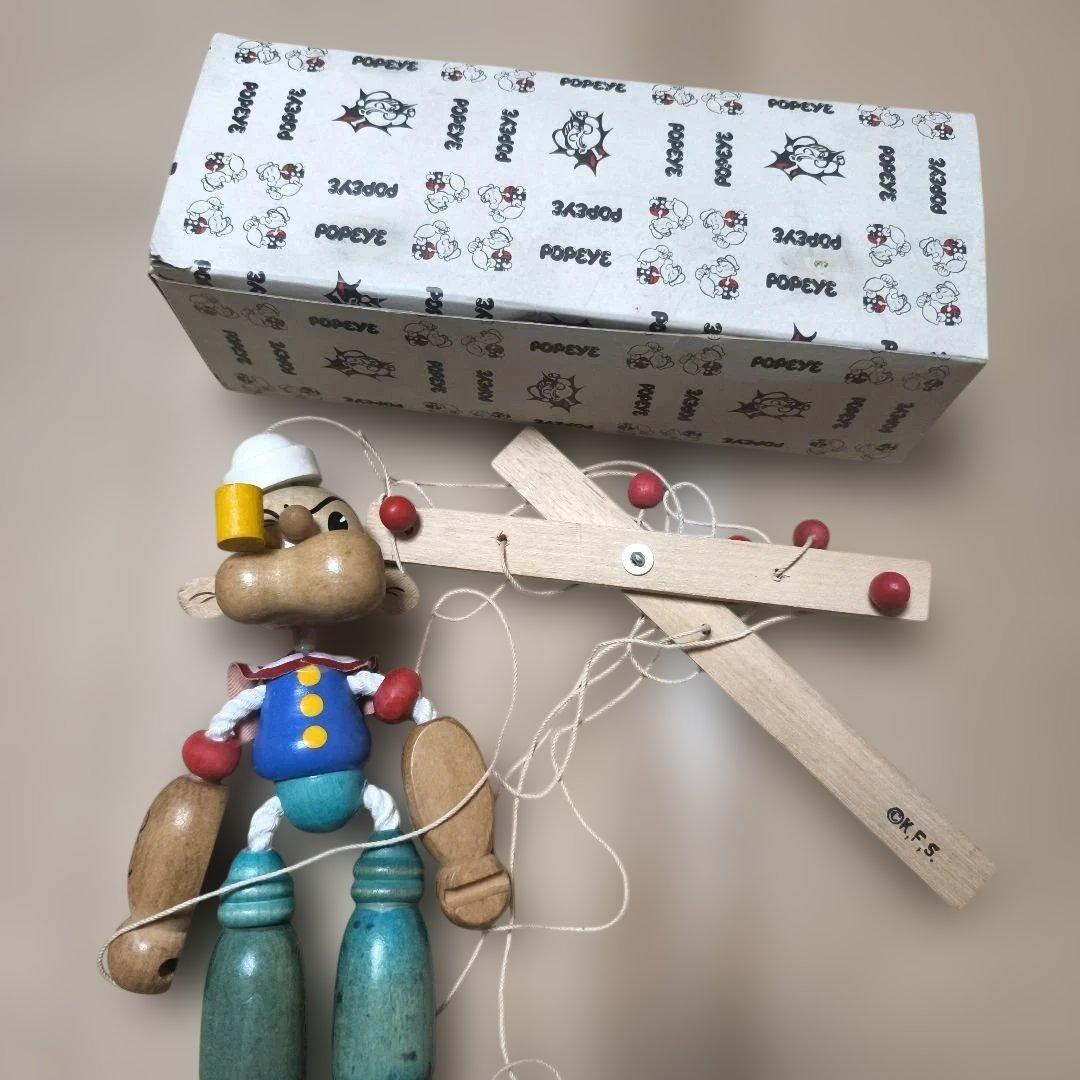 激レア！ビンテージ ポパイ 操り人形 箱付き アンティーク