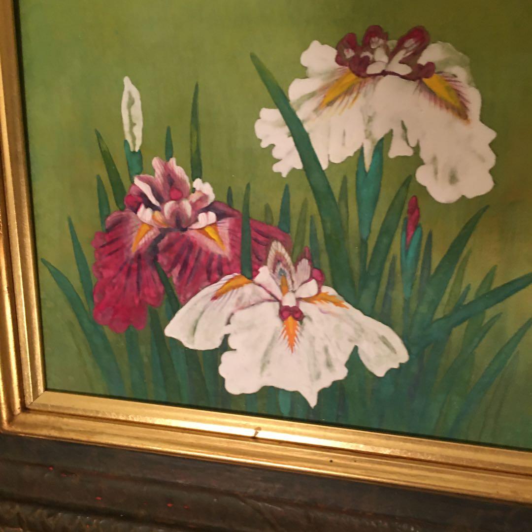 日本画肉筆画　直筆　秀峰作品