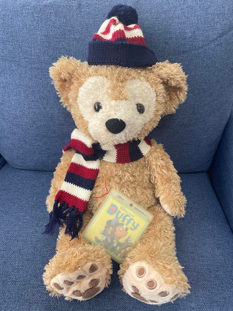 ダッフィー ぬいぐるみ 初期 白タグ トリコロール 冬服