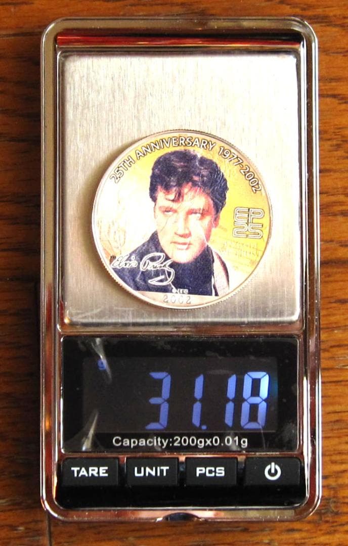 アメリカンシルバーイーグルカラー　１オンス銀貨　E・プレスリー２５周年記念　４枚