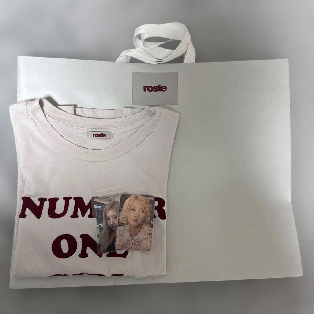 BLACKPINK ロゼ ROSETシャツ　特典トレカ　ショッパー　セット