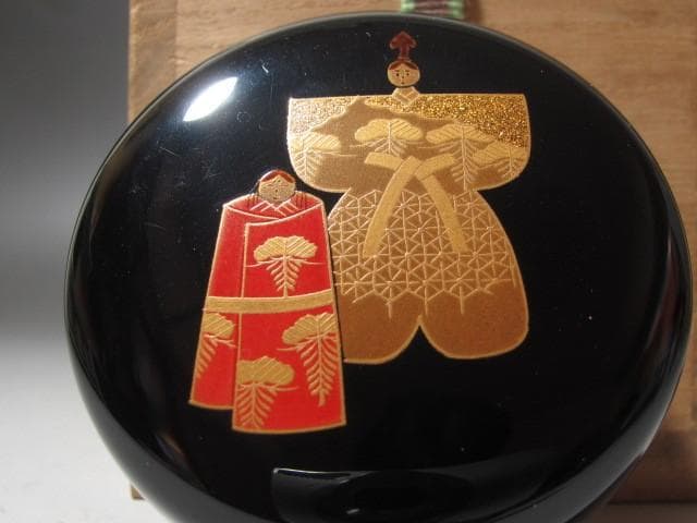 ★　牧野正峰　雛絵大棗　裏千家　十五代　鵬雲斎の花押がございます★x365