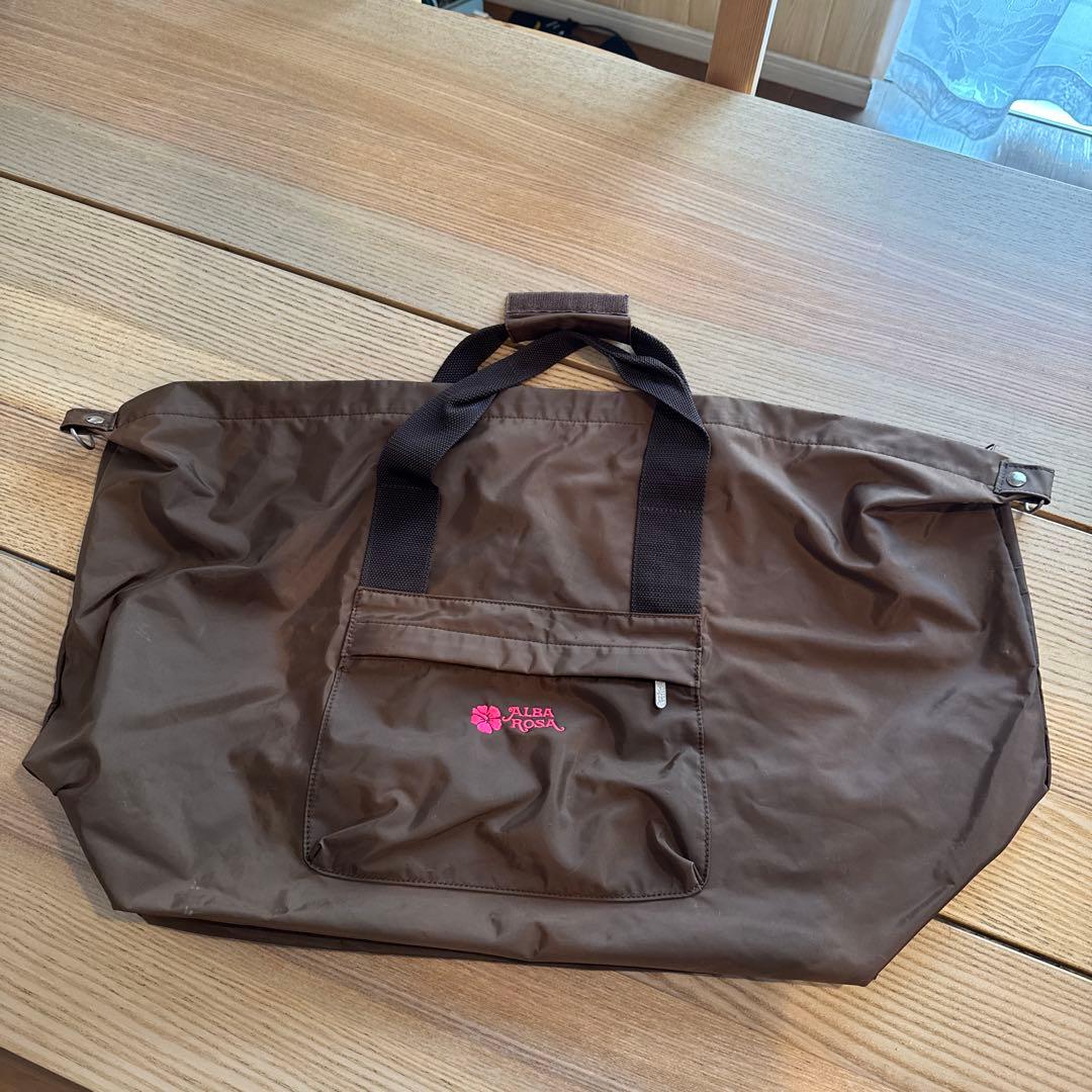 ALBAROSAブラウン ボストンバッグ ウエストポーチセット