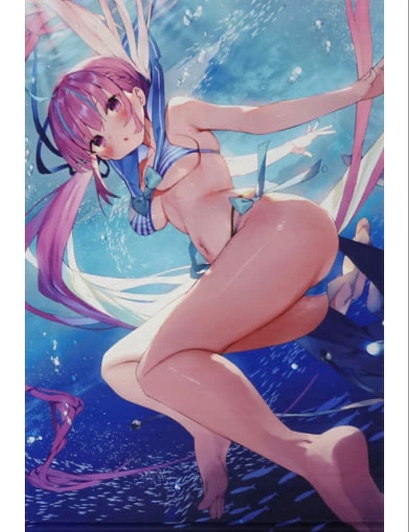 湊あくあ　タペストリー　ホロメン限定　水着　誕生日　記念