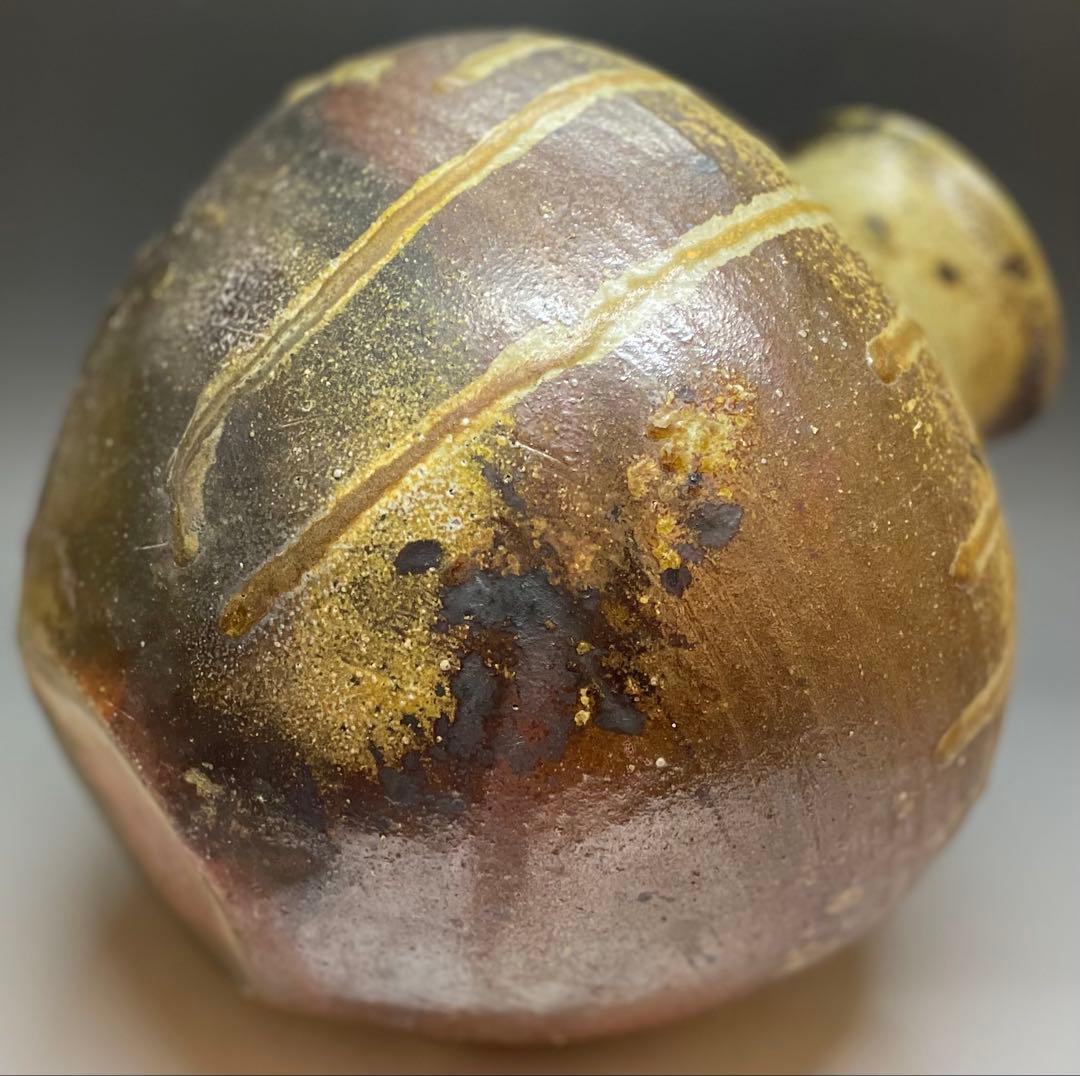 信楽焼　古信楽　壺　在銘　作家作品　b9597