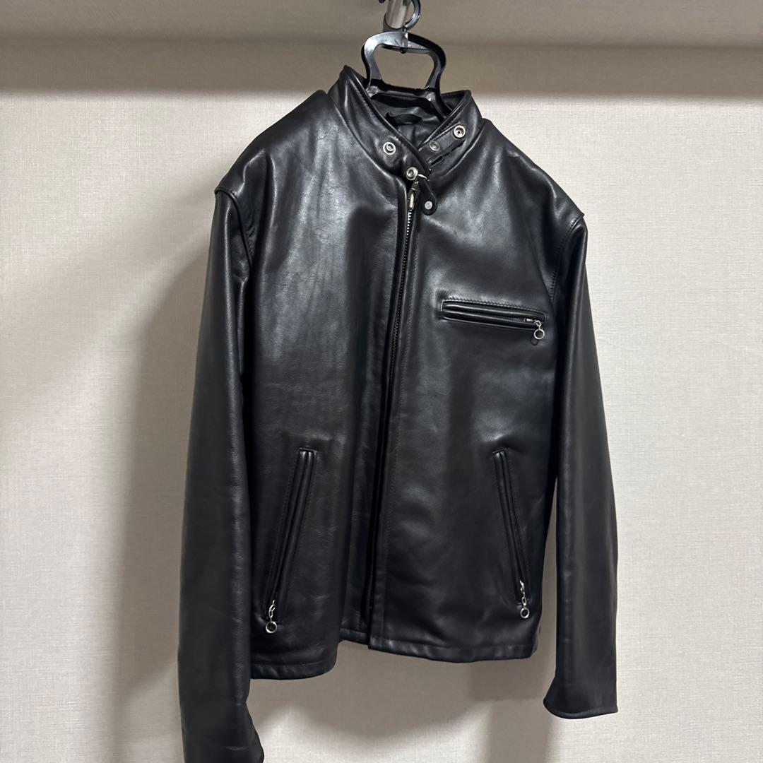 【よしたつ】schott 641 レザージャケット　シングルライダース40