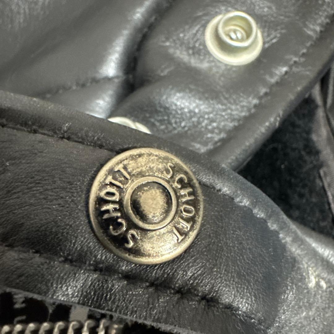 【よしたつ】schott 641 レザージャケット　シングルライダース40