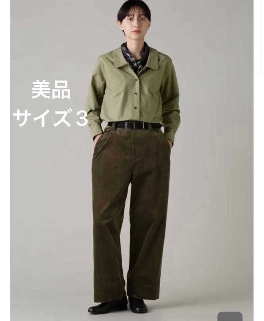 MARGARETHOWELL23AW 8 WALE COTTON パンツ