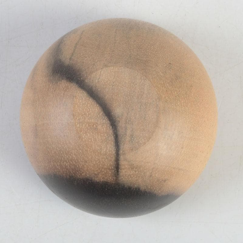 茶道具　黒柿製　宝珠　香合　V　9745