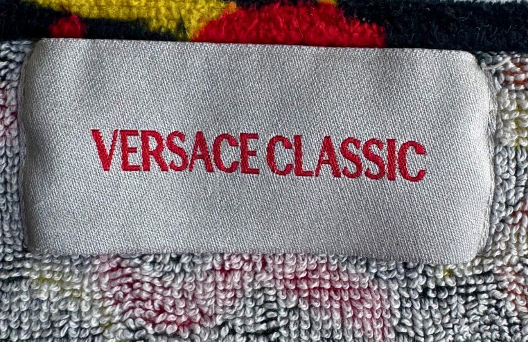 VERSACE CLASSIC ヴェルサーチ ロゴ ビーチ/バスタオル 大判