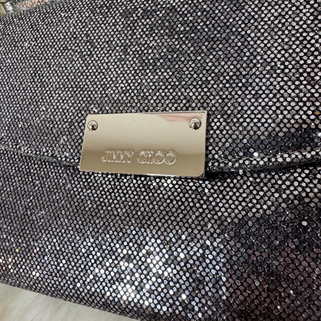 JIMMY CHOO 2way ギャラ付 スパンコール クラッチバッグ