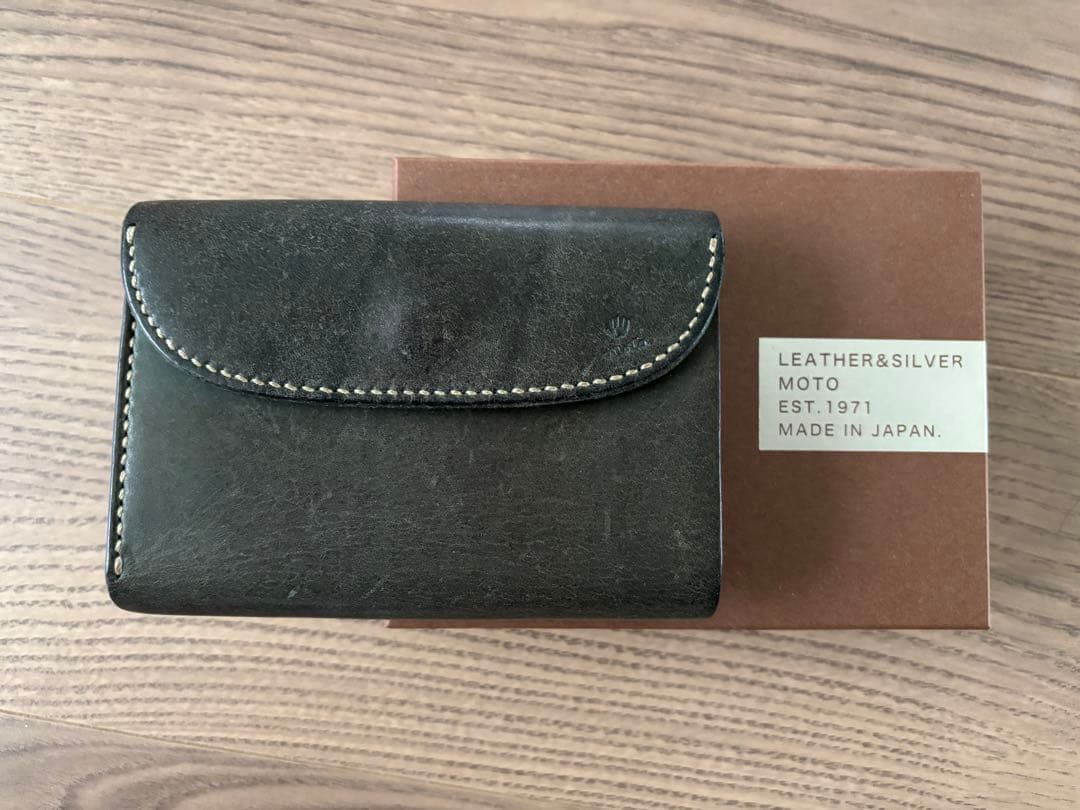 ◆MOTO／モト　手染めミドルウォレット W6R ≪BLUE≫