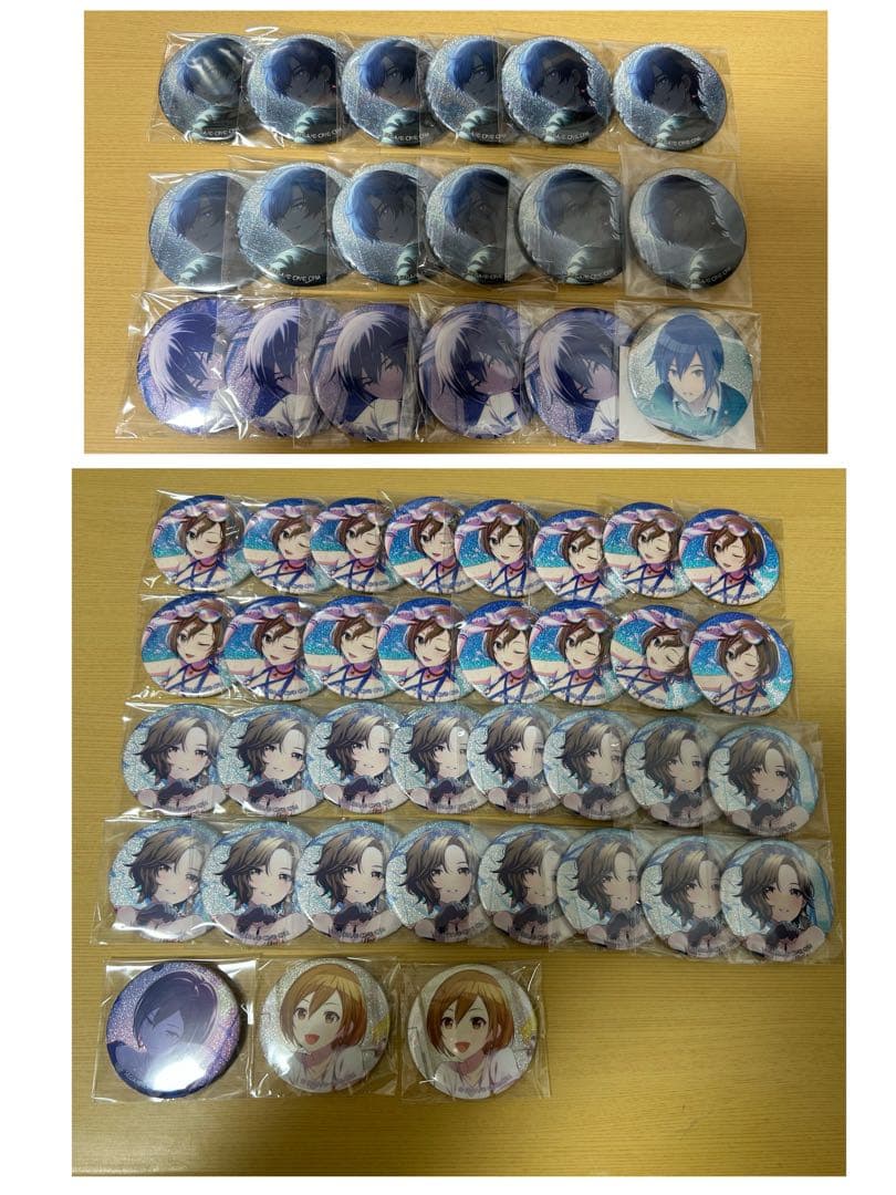 プロセカ KAITO MEIKO グリッター缶バッジ グリ缶