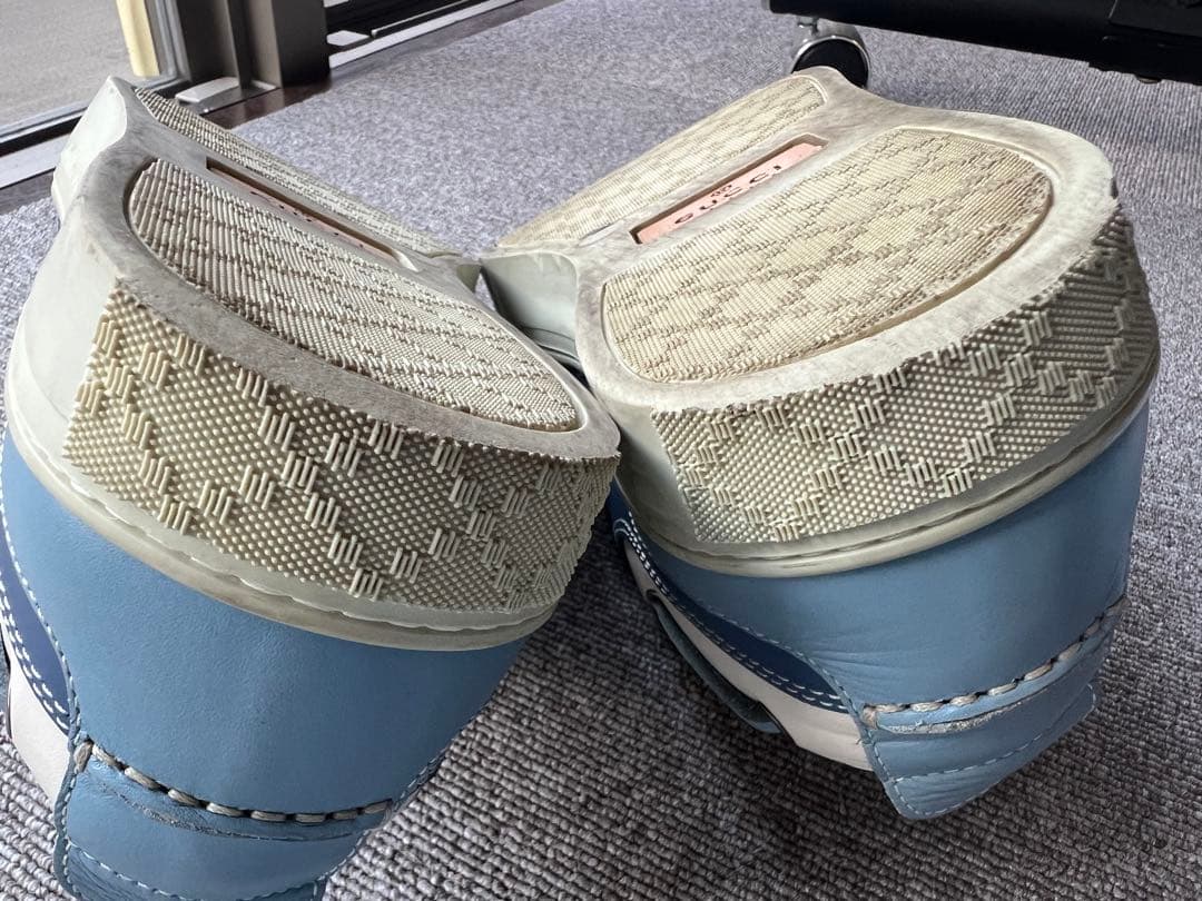 GUCCI デッキシューズ 青/アイボリー