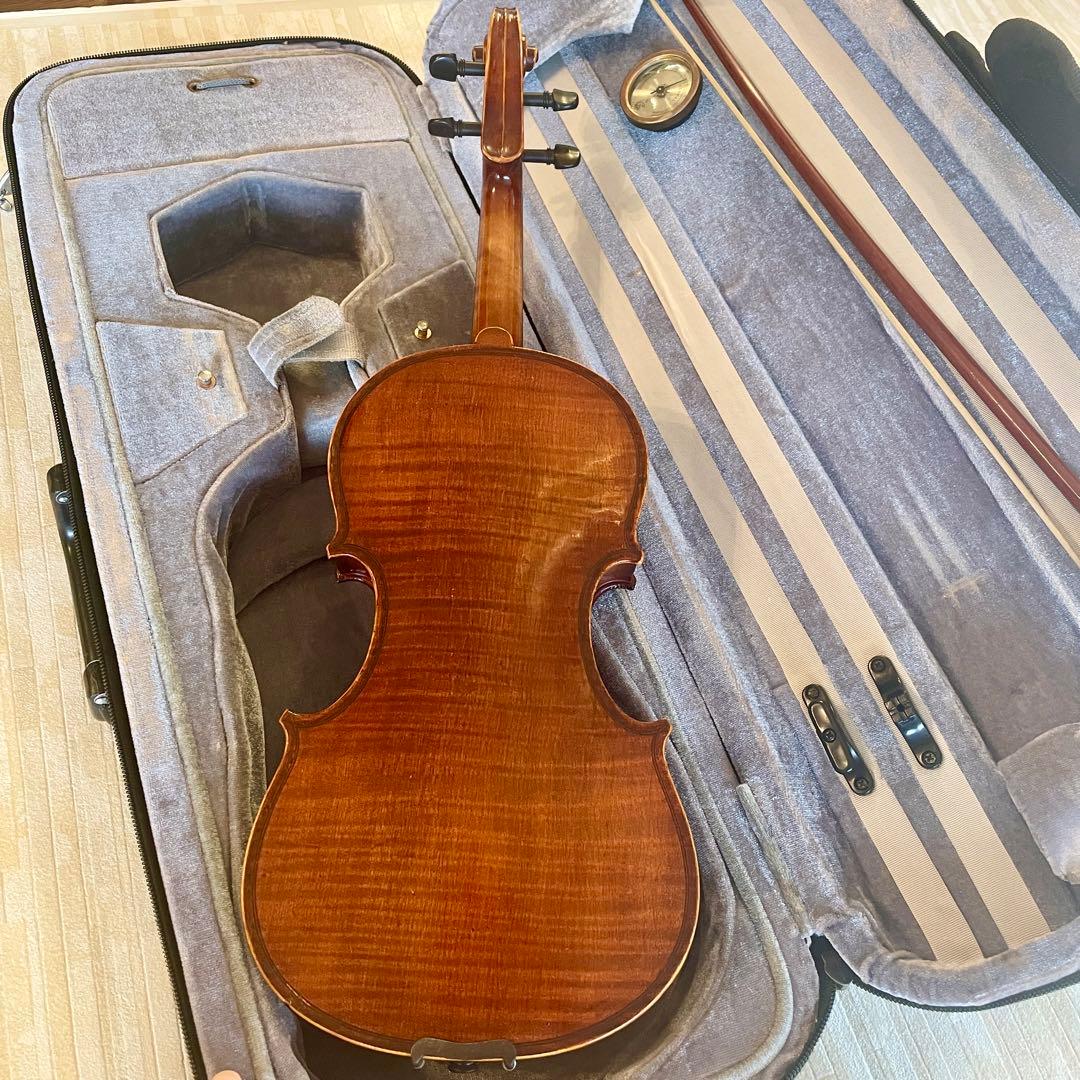 1/4 バイオリン 6点セット　本体 ケース　弓　肩あて　松ヤニ　楽譜留クリップ
