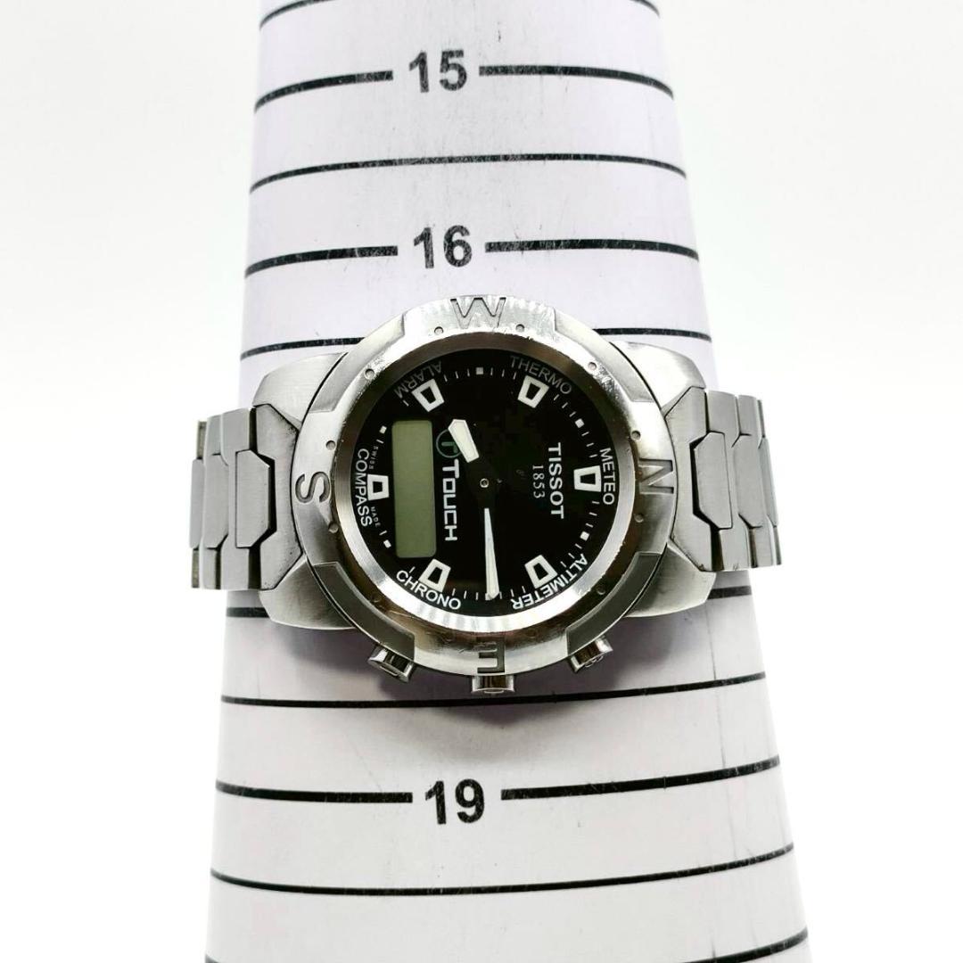 TISSOT 腕時計 T-TOUCH アナデジ クォーツ ブラック文字盤 QZ