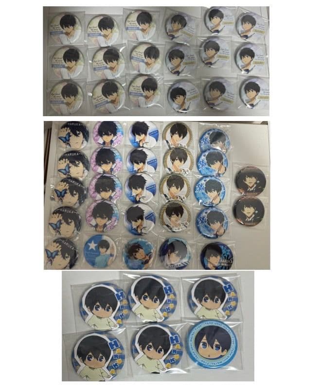 Free! 七瀬遙　缶バッジ　セット