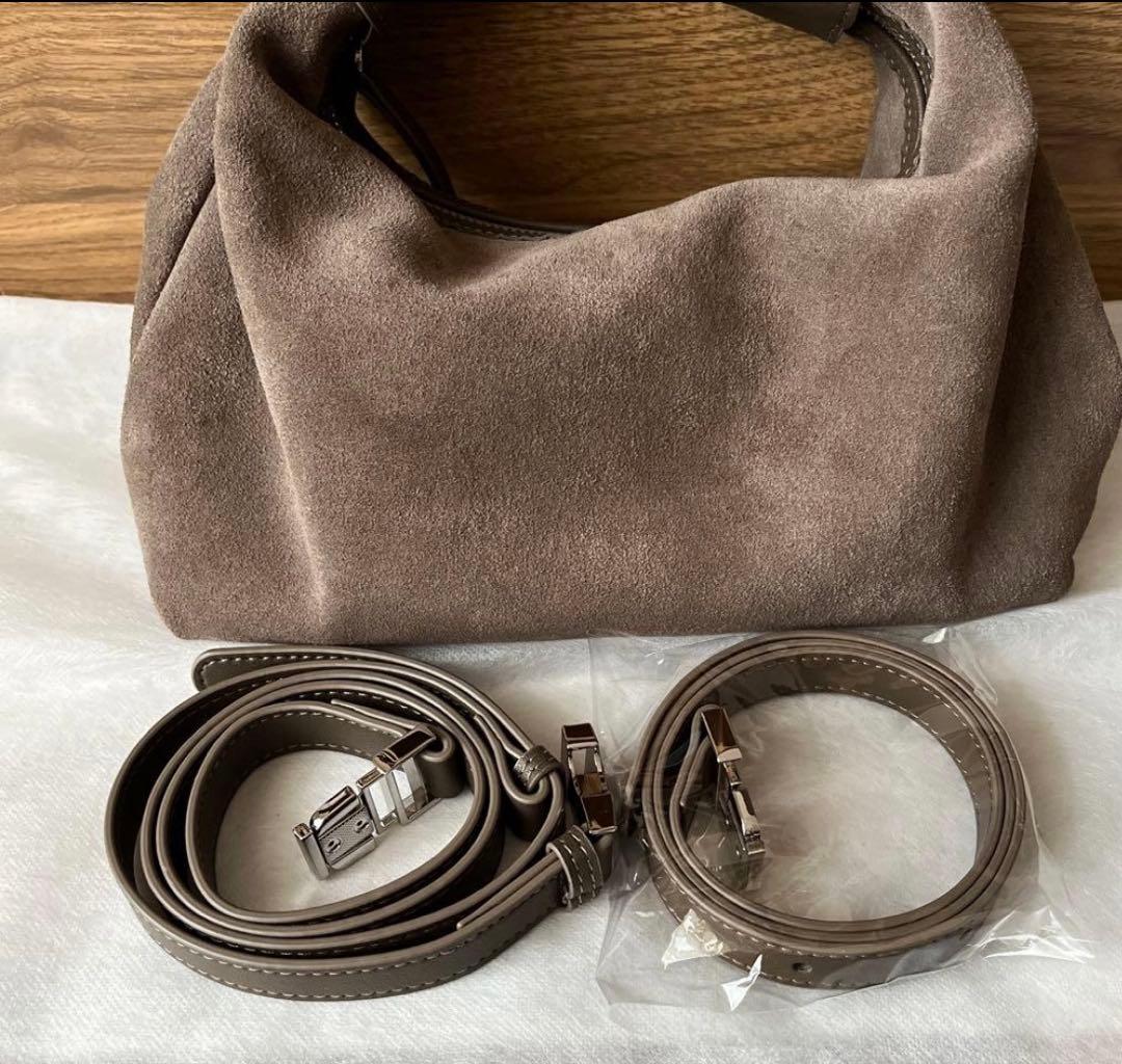 LiSALiSAashiyaリサリサ芦屋　2WAYスウェードバッグ