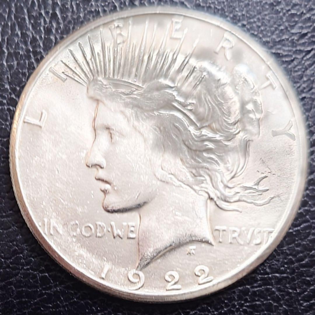 1922年 アメリカ銀貨 ピースダラー 1ドル銀貨 SV900フランクリンミント