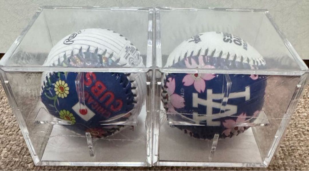 村上隆 MLB 東京シリーズ ローリングス 2個セット レプリカボール 大谷翔平