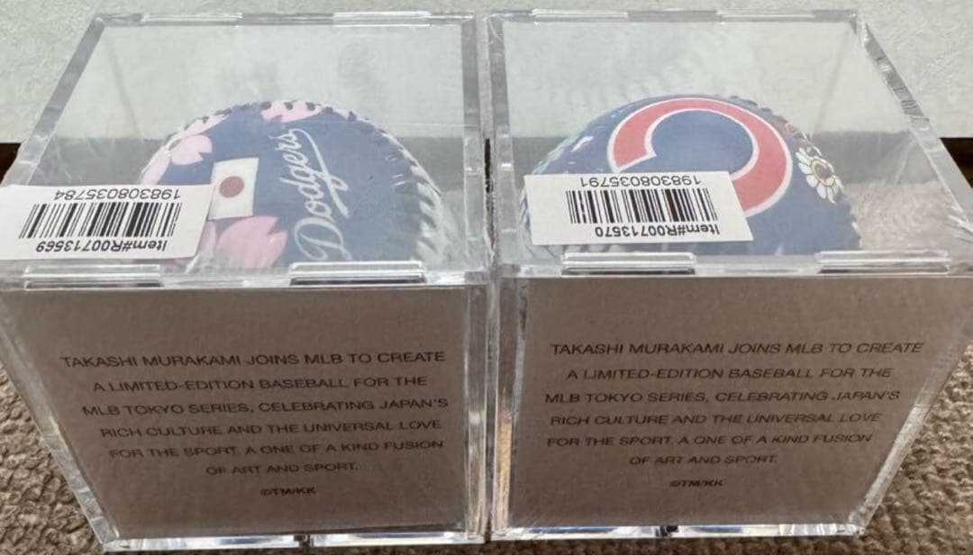 村上隆 MLB 東京シリーズ ローリングス 2個セット レプリカボール 大谷翔平