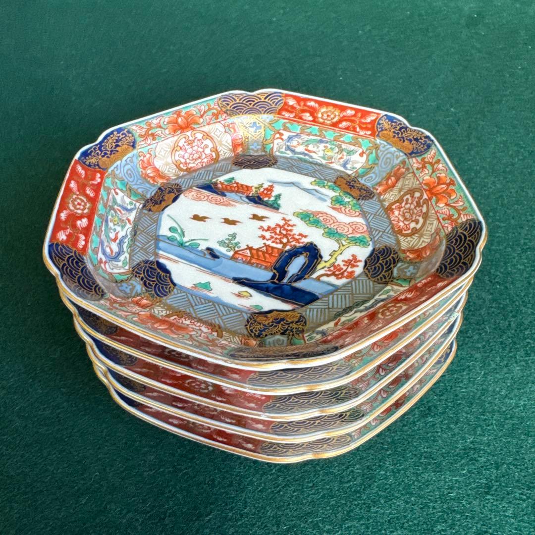 有田焼 錦色絵 銘々皿5枚セット