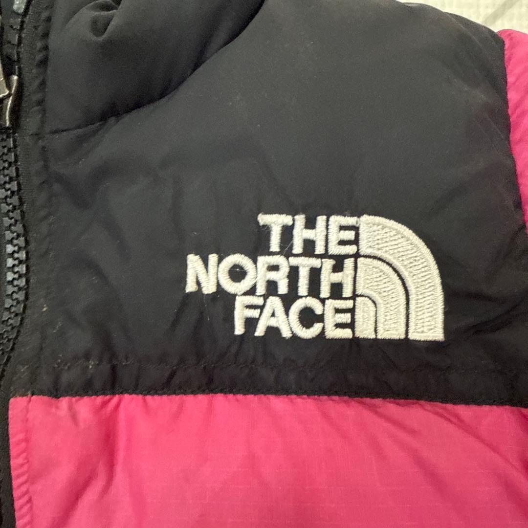 THE NORTH FACE 80 ピンク/黒 ヌプシ　ダウン