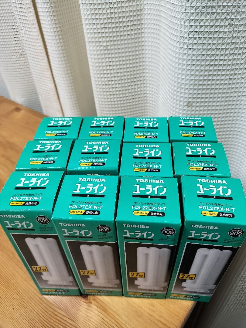 TOSHIBA FDL27EX-N-T 27W 蛍光ランプ 新品 12個セット