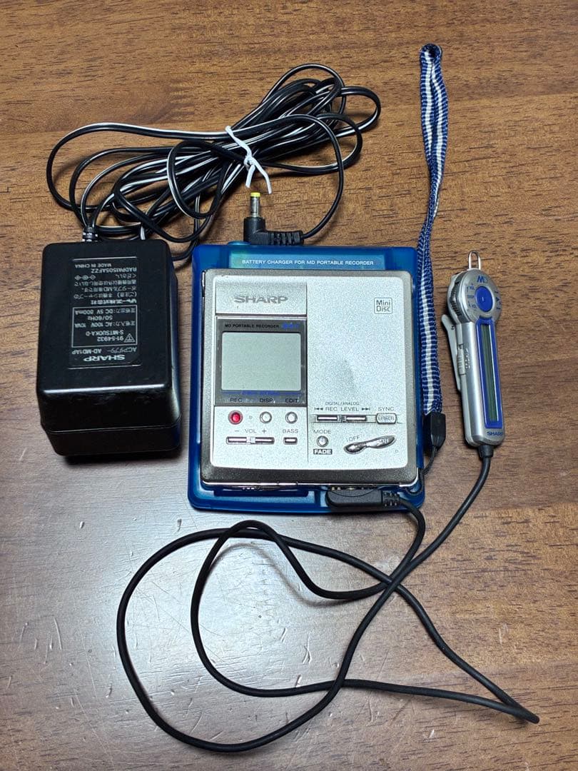 録音可！SHARP MDポータブルレコーダー MD-MT831-S