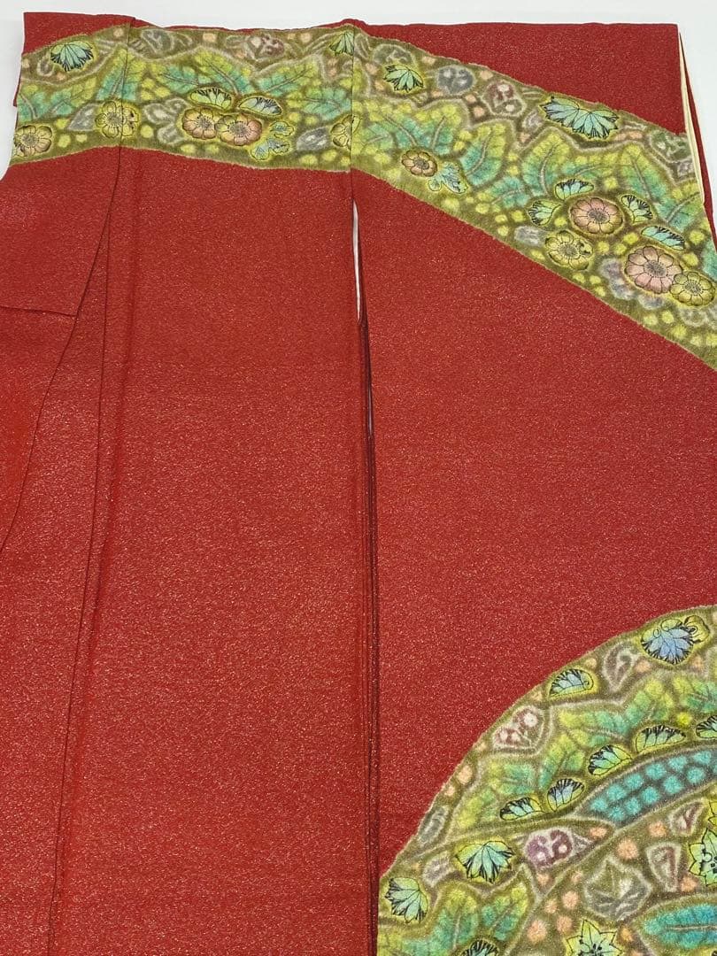 作家振袖 樋熊哲也 辻ヶ花 豪華 銀通し 絞り 身丈162cm