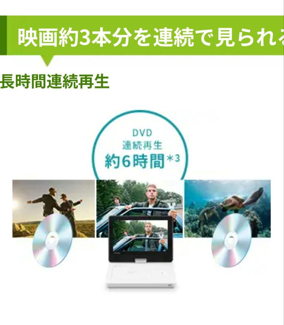 東芝 REGZA レグザポータブルDVDプレーヤー SD-P1010S 未使用