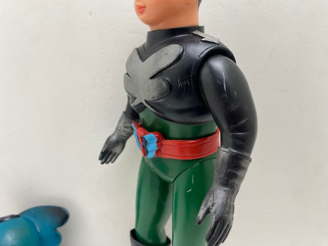 当時物！旧バンダイ　超人バロム1 面取れソフビ