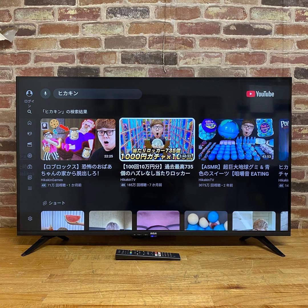 RCA 43V型 4K チューナーレス 液晶テレビ RCA-43N1 アプリ○