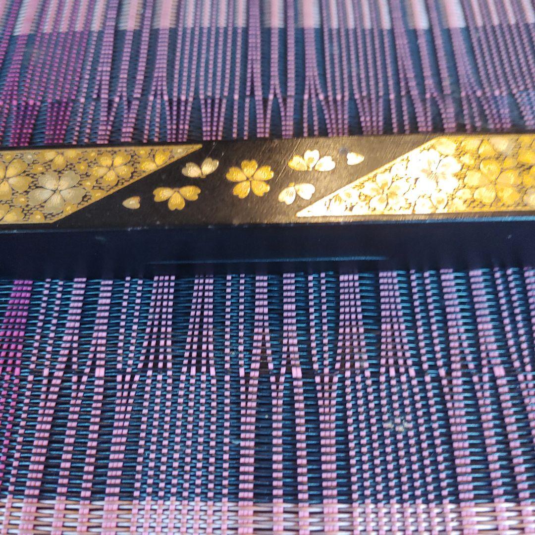 京都　漆塗り 　桜　文鎮