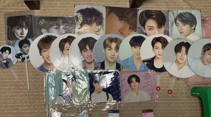 BTS ジョングク うちわ プレフォト フラッグ