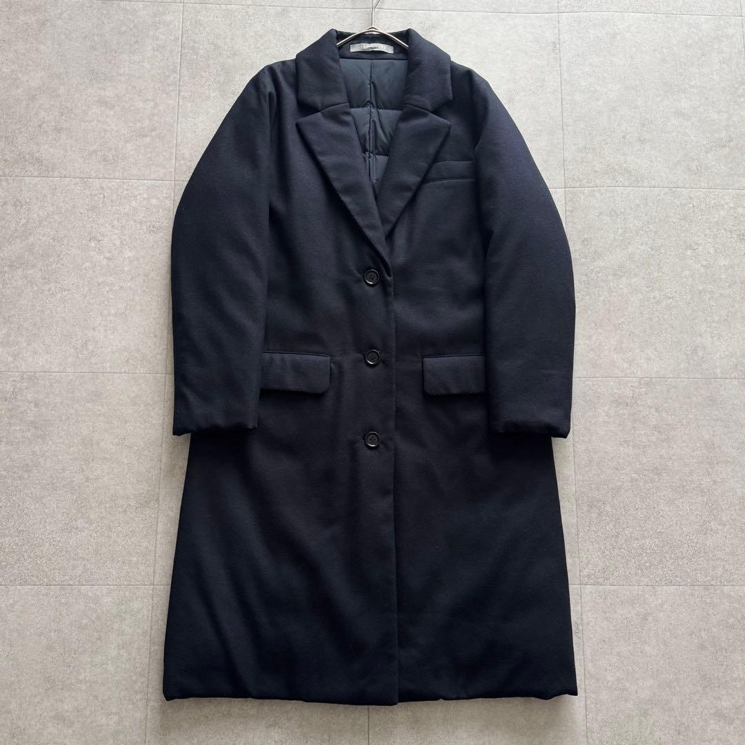 セオリーリュクス　ダウンチェスターコート ロング　NANA 　紺　38