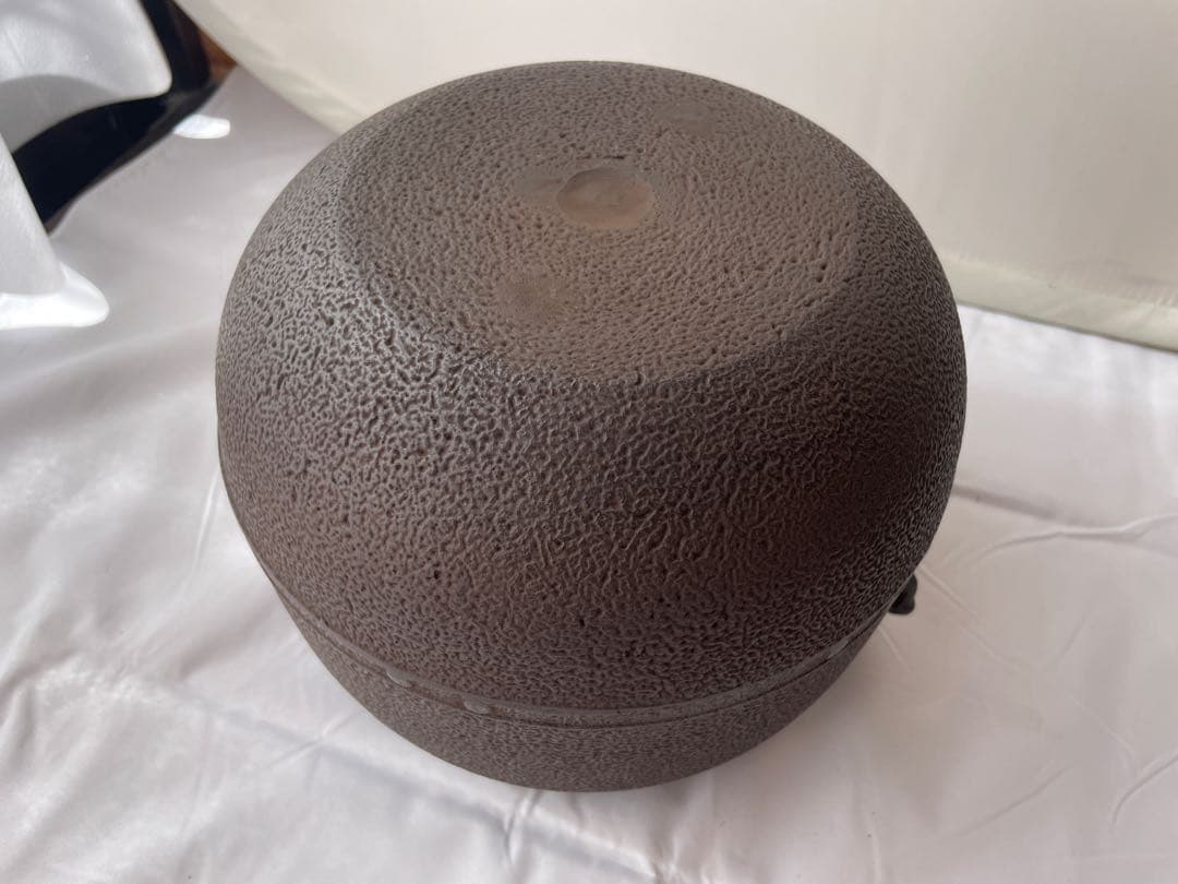茶釜 萬代屋釜 釜師 橋本辰敏作 蓋付 茶道具 送料込み