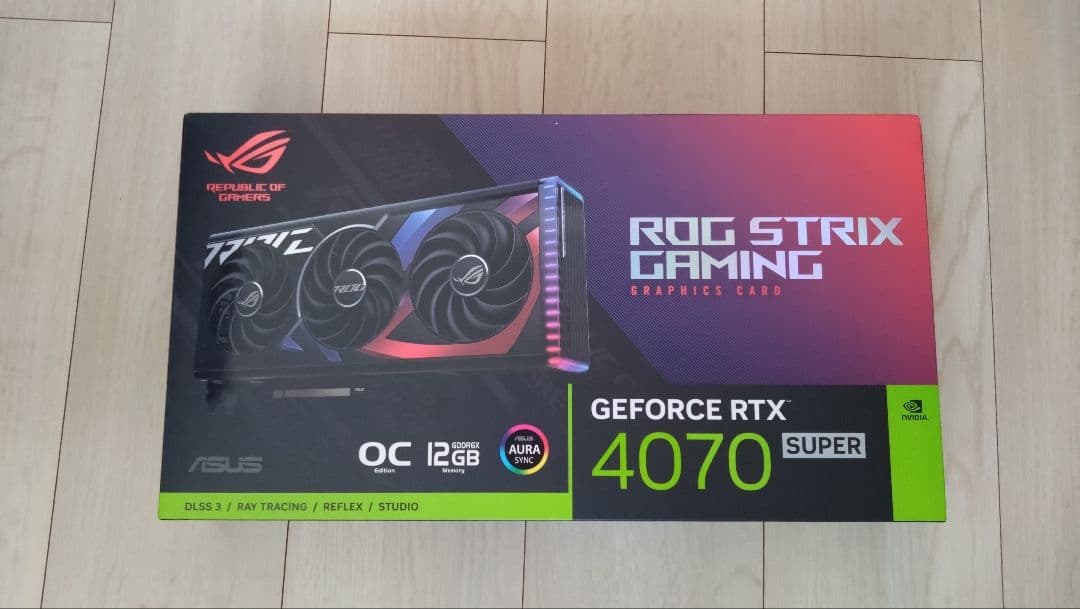 グラフィックボード・グラボ・ビデオカード ROG STRIX GAMING GeForce RTX 4070 SUPER