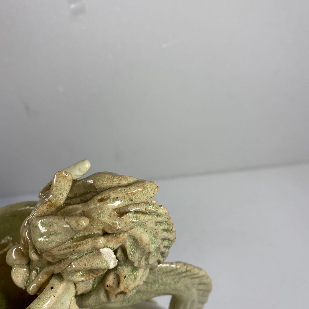 中国宋時代　鶏形青磁水注　高さ32㎝　トヒチ　東な7-0329☆2F