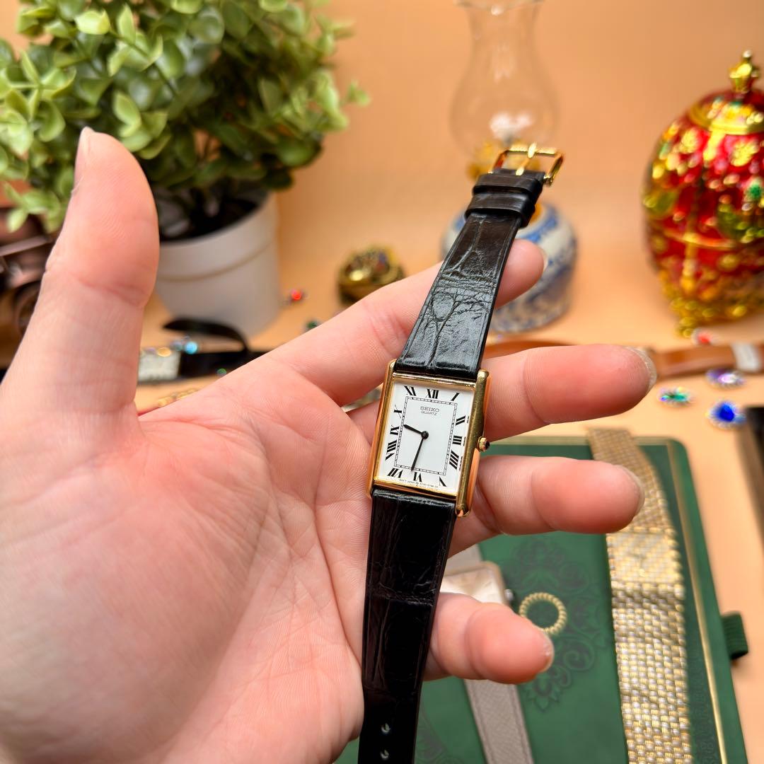 [希少] VINTAGE SEIKO 5Y30-5360 TANK 1988年