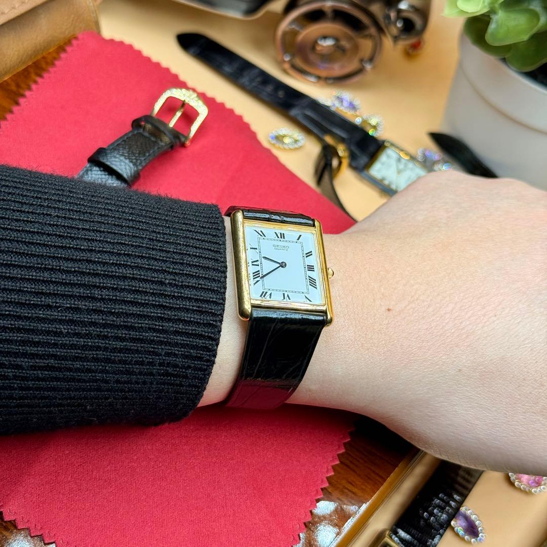 [希少] VINTAGE SEIKO 5Y30-5360 TANK 1988年