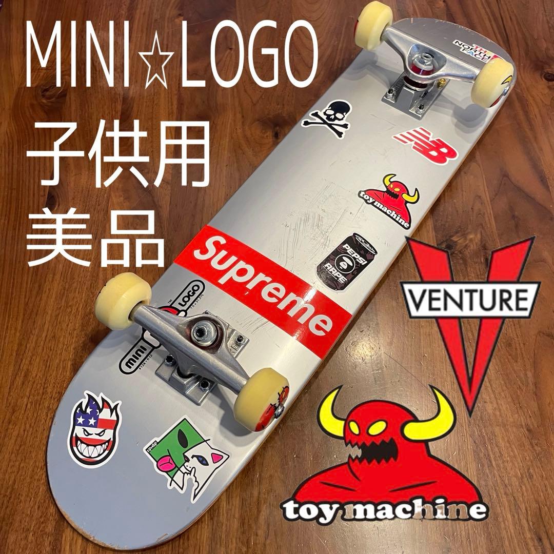 ミニロゴ　美品　スケボー　コンプリート　子供用　ベンチャートラック　トイマシーン