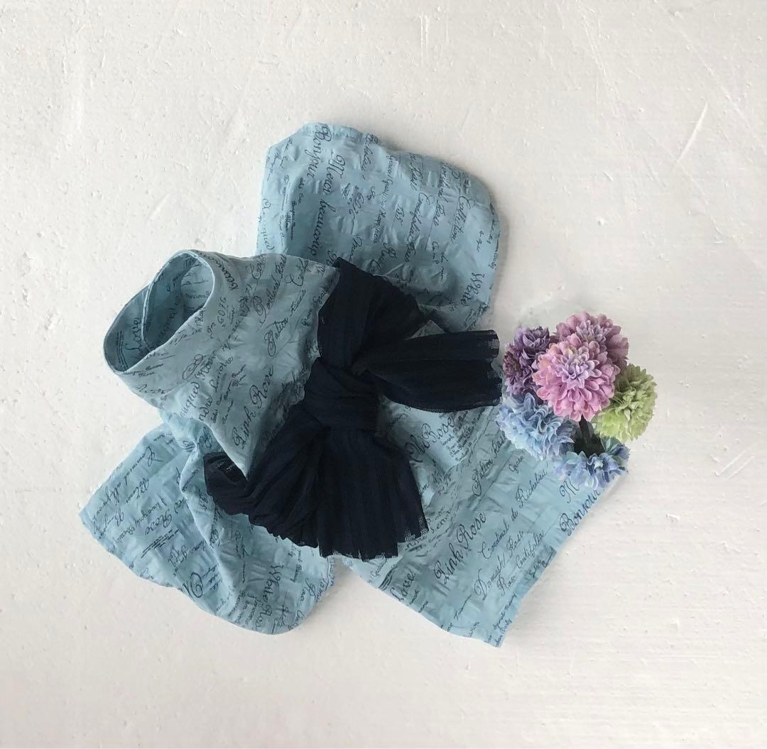 イタグレ　ウィペット　浴衣　ブルー