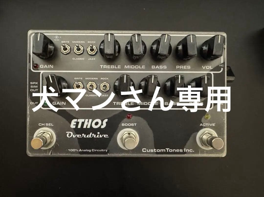 CUSTOM TONES ETHOS OVERDRIVE 初期