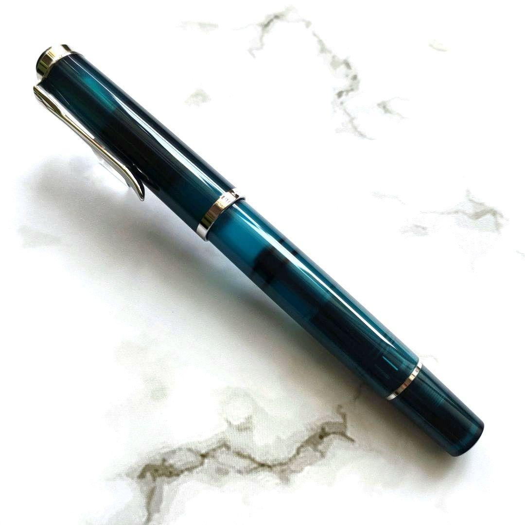 ぺリカン万年筆クラシックM205　アクアマリン　EF【2016年特別生産品】